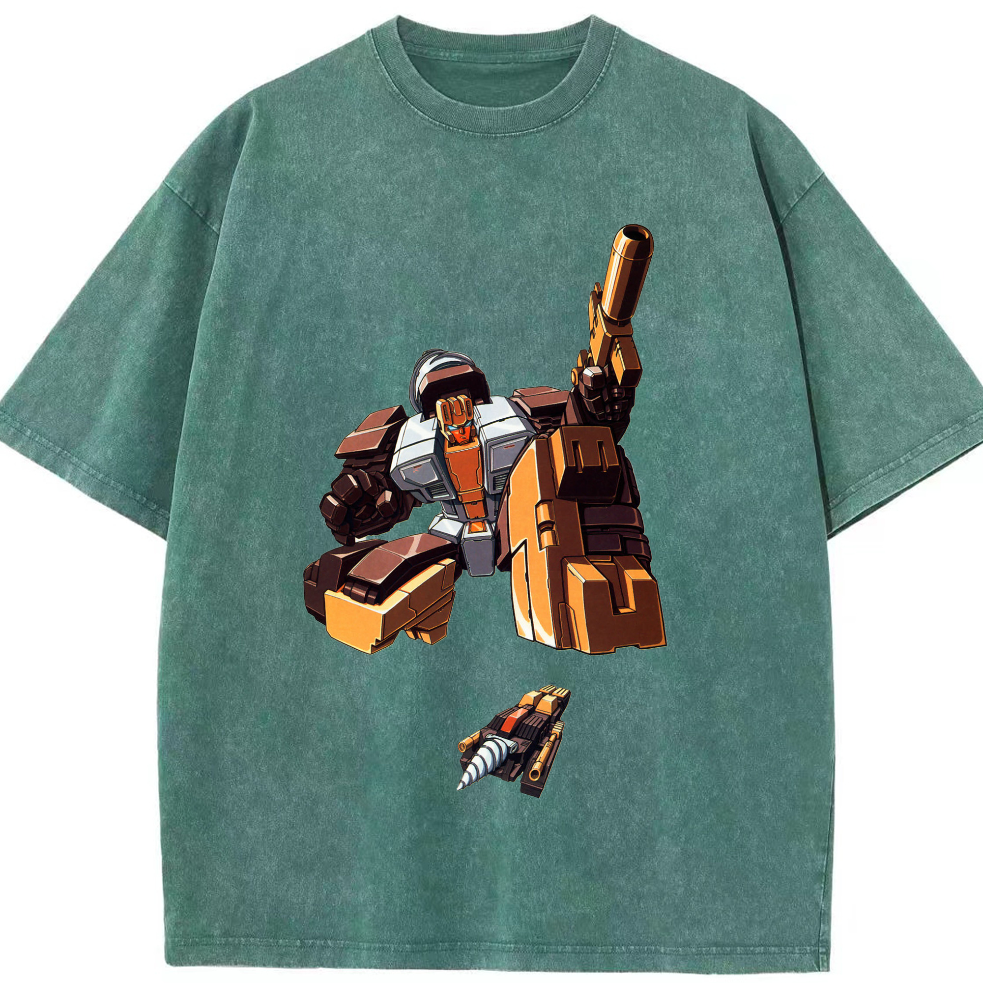 （画像用）  綿100% ヴィンテージ風 半袖Tシャツ（フロントプリント）